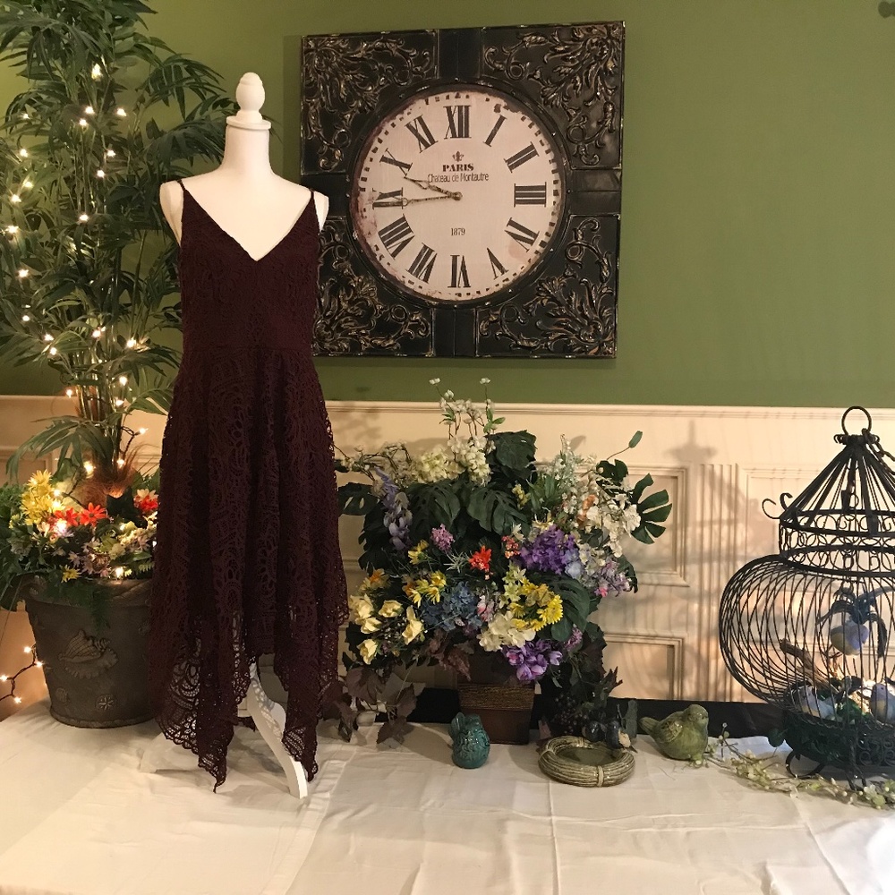 Hi low asymmetrical Lace dress